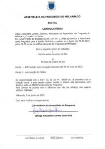 Convocatória Assembleia Ordinária 24-06-2025